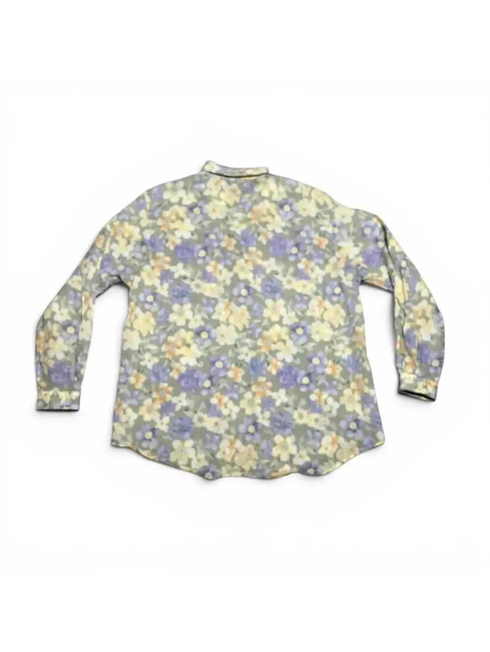 Vintage 90s LizSport Floral Cotton Button Down